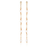 Vivian Drop Earrings Rose Gold