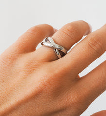 XO Ring Silber