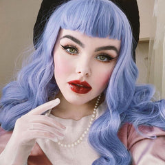 Women's long curly hair wig