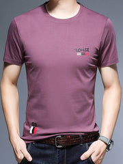 Cuello redondo caballero manga corta