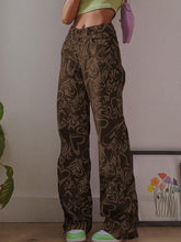 Jeans mit Love-Print