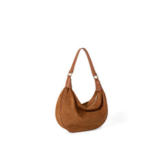 Bolso bandolera de cuero y terciopelo para la axila