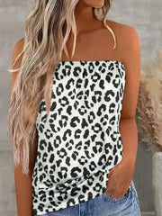 Smocked Strapless Bandeau Tank