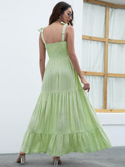 Vestido casual con top de tubo sin tirantes