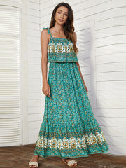 Vestido con estampado halter