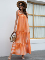 Swing-Kleid mit Karomuster