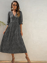 Printed Mid Sleeve Swing Dress