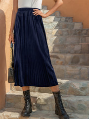 Falda plisada informal de corte A