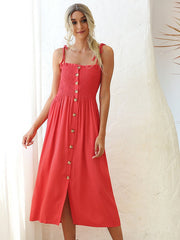 Vestido cruzado con fruncido y lazo