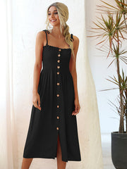 Vestido cruzado con fruncido y lazo