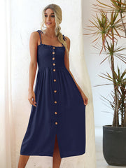 Vestido cruzado con fruncido y lazo