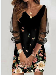 Sheer Mesh Women's Dress