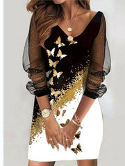 Sheer Mesh Women's Dress