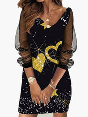 Sheer Mesh Women's Dress