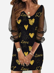 Sheer Mesh Women's Dress