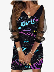 Sheer Mesh Women's Dress