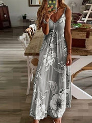 Vestido lencero ajustado largo