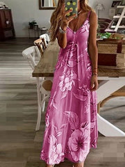 Vestido lencero ajustado largo