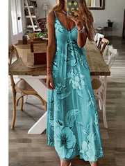 Vestido lencero ajustado largo