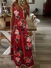 Vestido lencero ajustado largo