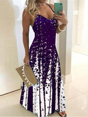 Vestido floral con tirantes y escote en V