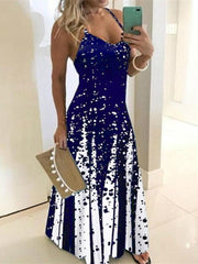 Vestido floral con tirantes y escote en V