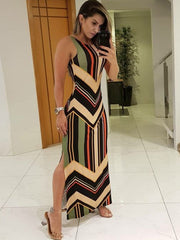 Ärmelloses Cross Border Slim Fit Kleid