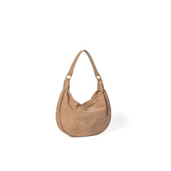 Bolso bandolera de cuero y terciopelo para la axila