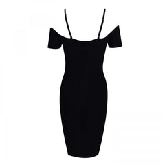 Mini-Bandagekleid mit kurzen Ärmeln und Riemchen HK017