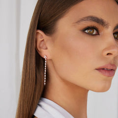 Yan Ohrring Kette Roségold