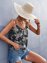 Camisola bohemia floral con cuello en V