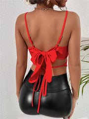 Sling Solid Color Deep V Inside Wear Small Sling Women's Top