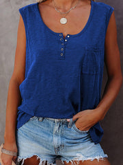 Chaleco informal de color para mujer, holgado, tipo jersey