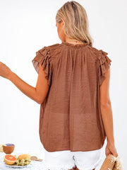 Camiseta informal holgada de color sólido