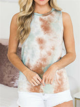 Camiseta sin mangas con efecto tie-dye