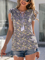 Hemdoberteil mit böhmischem Resort-Print