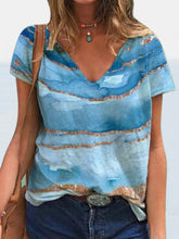 Camiseta de mujer con estampado de media manga y estilo urbano