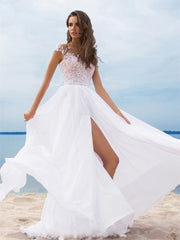 Abendkleid mit offener Vorderseite