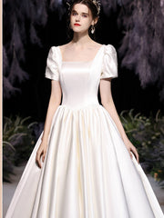 Vintage Satin Abendkleid