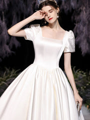 Vintage Satin Abendkleid