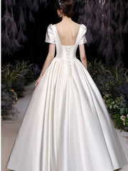 Vintage Satin Abendkleid