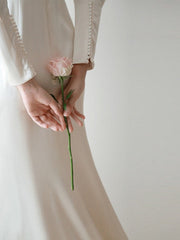 Schlichtes Satin-Abendkleid