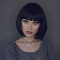 Short hair Air bangs bobo head wig