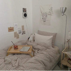 Paquete de ropa de cama de cuadros vichy