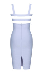 Strappy Bandage Mini Dress in Blue