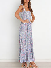 Vestido estampado con tirantes tipo vendaje