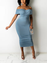 One Shoulder Slim Sexy Evening Dress