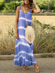 Lockeres Kleid mit Streifenmuster