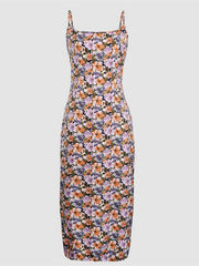 Vestido de tirantes estampado