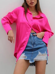 Camisa suelta de manga larga con temperamento